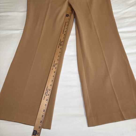 Lane Bryant Stretch Wide Leg Trousers High Rise Tan Pants Womens Plus Sz 20 EUC - Picture 7 of 11
